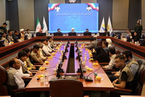 برگزاری مراسم تجلیل از جهادگران جزیره کیش + فیلم