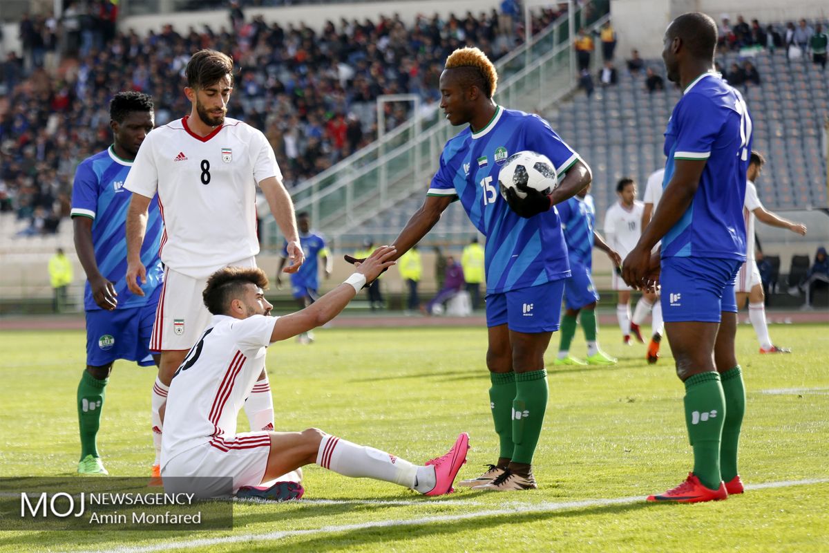 دیدار تیم های ملی فوتبال ایران و سیرالئون