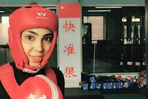 سهیلا منصوریان با شکست حریف مصری قهرمان ووشو بازی‌های کشورهای اسلامی شد