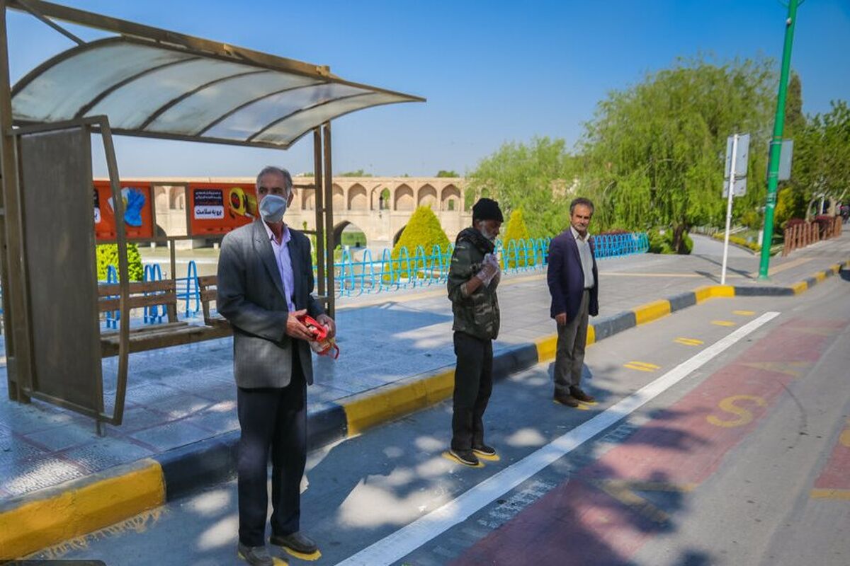 فاصله گذاری اجتماعی در اصفهان