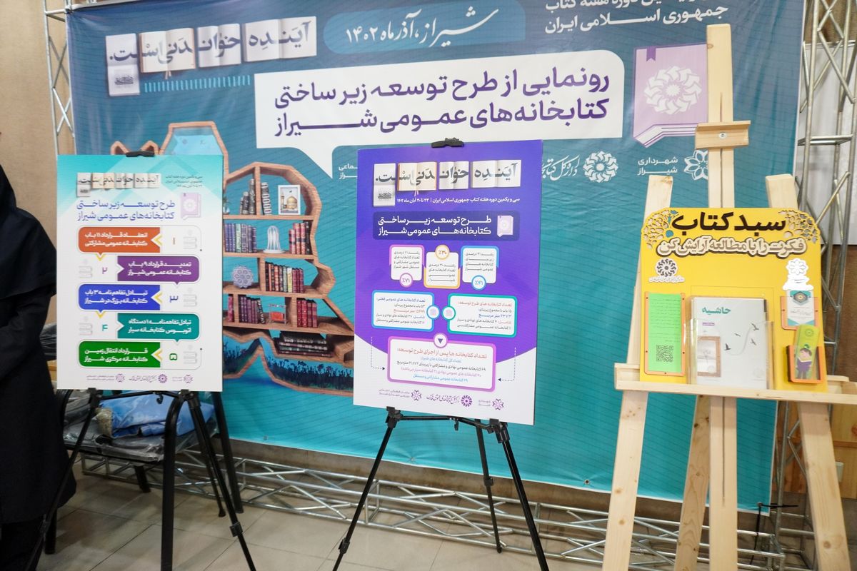 رونمایی طرح توسعه کتابخانه های شیراز 