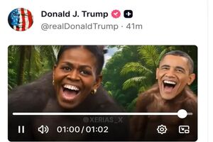 در پی انتشار ویدئویی نژادپرستانه دونالد ترامپ علیه اوباماها انتقادات شروع شد