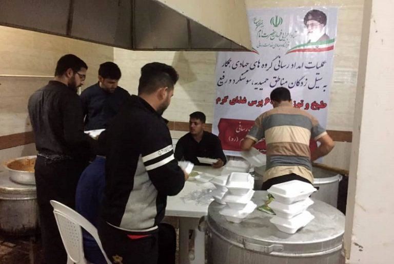 امدادرسانی ستاد اجرایی به سیلزدگان خوزستان