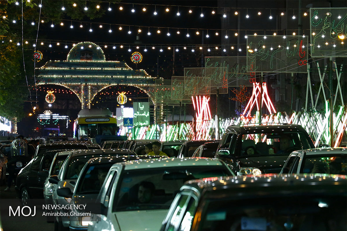 آذین بندی خیابان های تهران به مناسبت نیمه شعبان