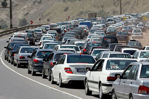 تردد پرحجم خودروها در محورهای مواصلاتی استان اصفهان