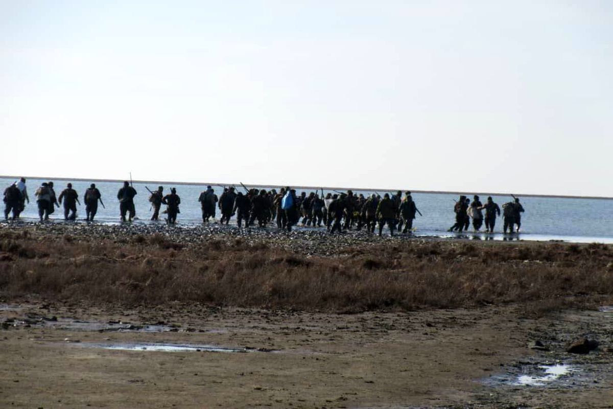 درگیری شکارچیان غیرمجاز در تالاب میانکاله