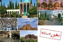 ۱۳ فروردین، اماکن تاریخی تعطیل است
