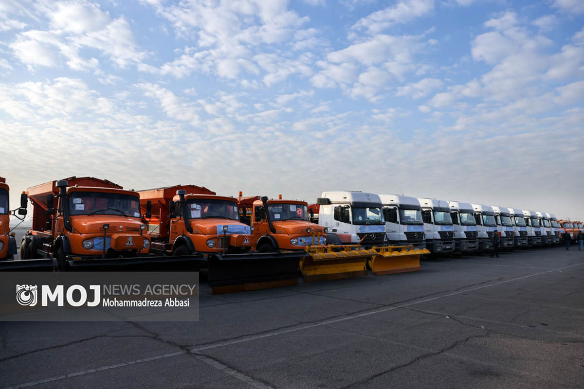 مانور طرح زمستانی پلیس راهور تهران بزرگ و شهرداری تهران