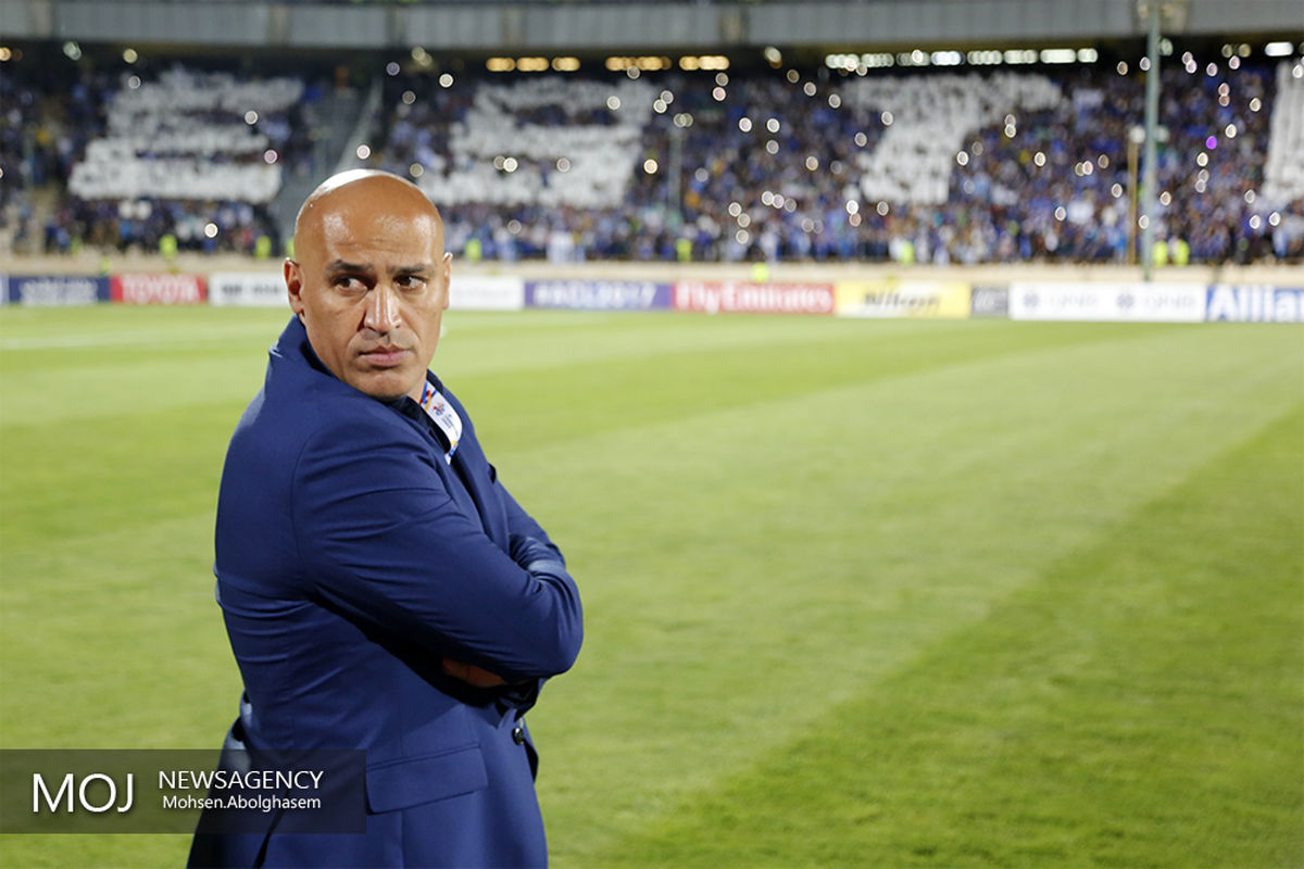 دیدار علیرضا منصوریان سرمربی تیم فوتبال استقلال