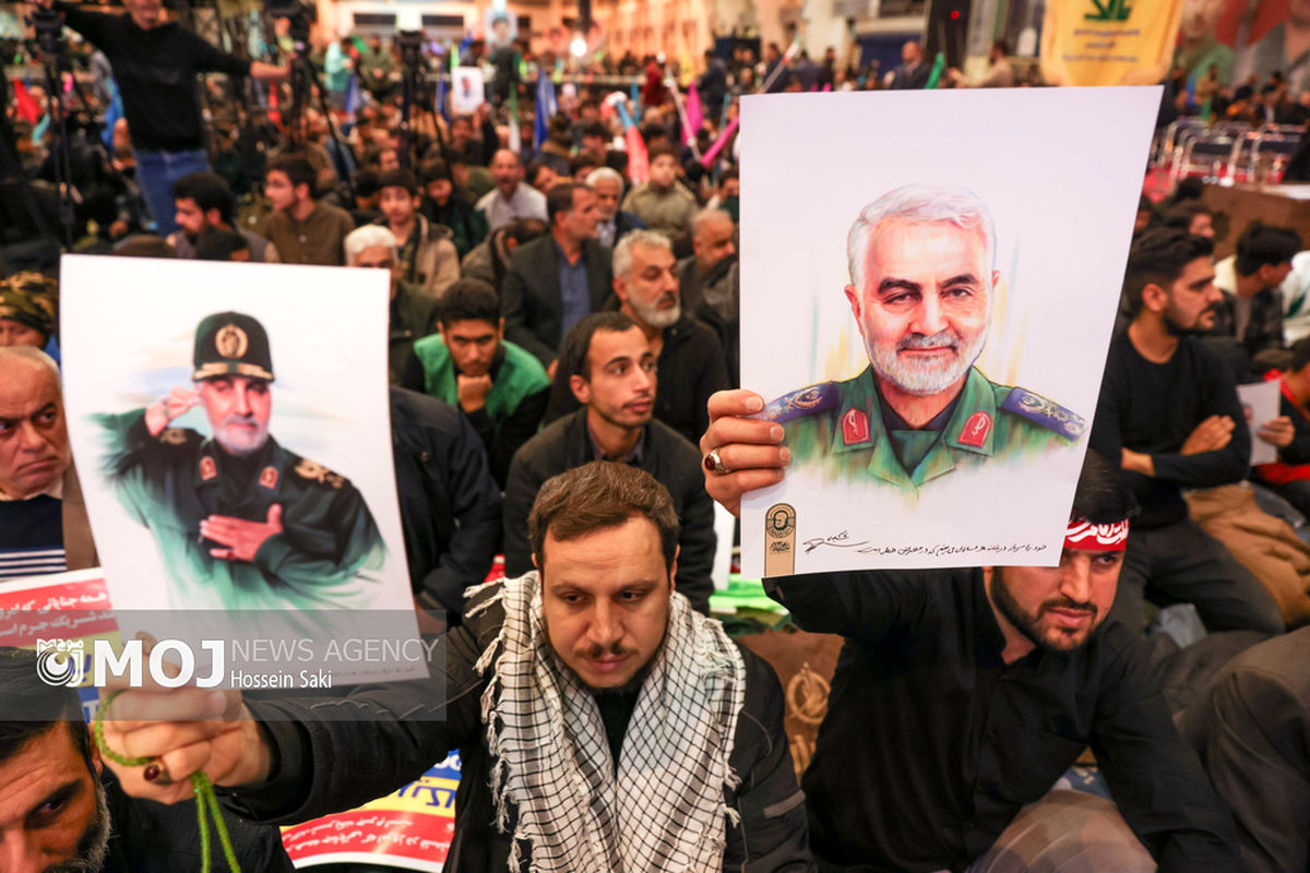 مراسم پنجمین سالگرد شهادت سردار شهید حاج قاسم سلیمانی در مصلی تهران