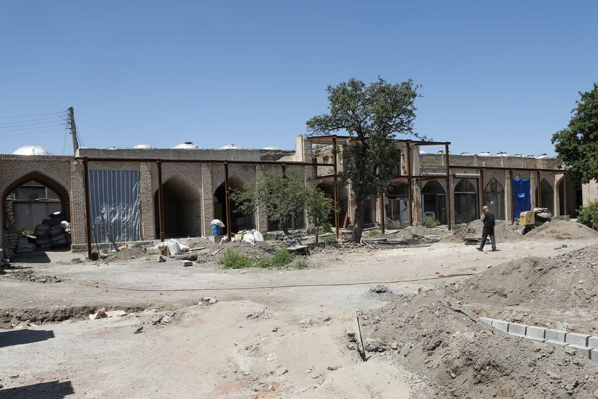 مرمت سرای انجیرلو بازار تاریخی اردبیل
