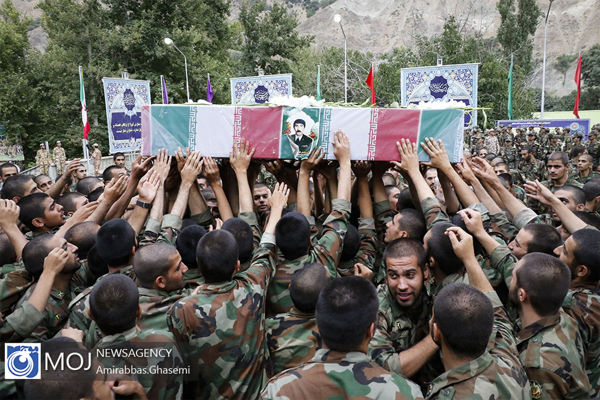 تشییع پیکر شهید دوران دفاع مقدس حسین ادیبان