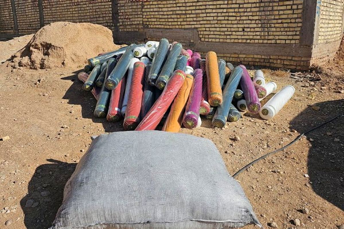 توقیف پارچه قاچاق+شیراز