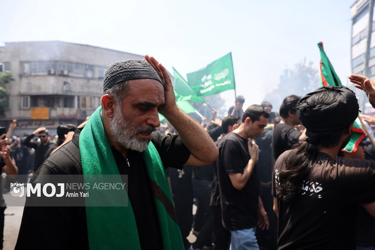 خیمه سوزان ظهر عاشورا در چهار راه گلوبندک