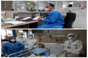 بهبودی کامل یک پیرمرد 98 ساله مبتلا به کرونا در شهرستان آران و بیدگل
