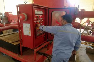 تست کلیه تجهیزات ایمنی و آتش نشانی مراکز انتقال نفت منطقه خلیج فارس