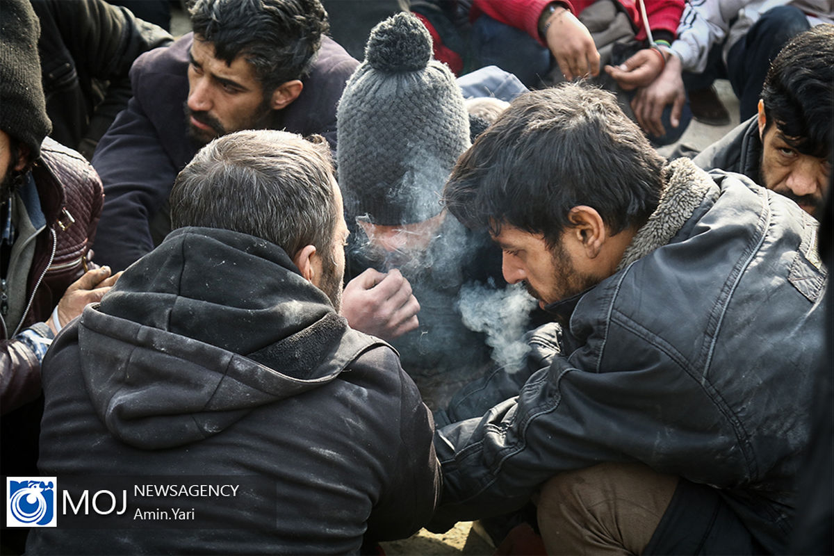 جمع آوری دوباره معتادان متجاهر از دره فرحزاد