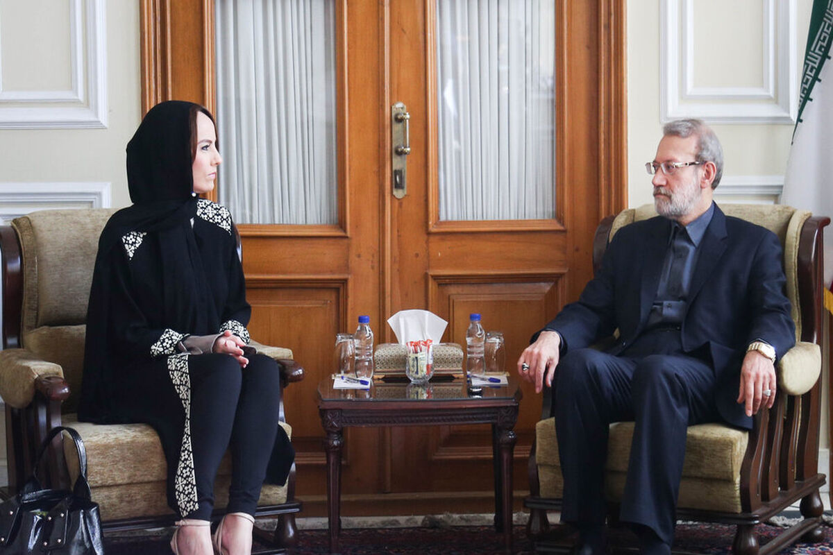 دیدار لاریجانی با رئیس اتحادیه بین المجالس