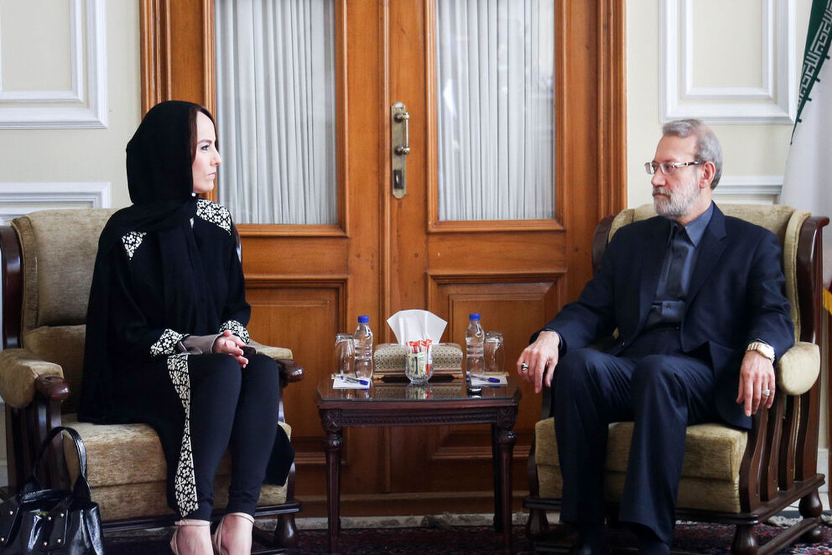 دیدار لاریجانی با رئیس اتحادیه بین المجالس