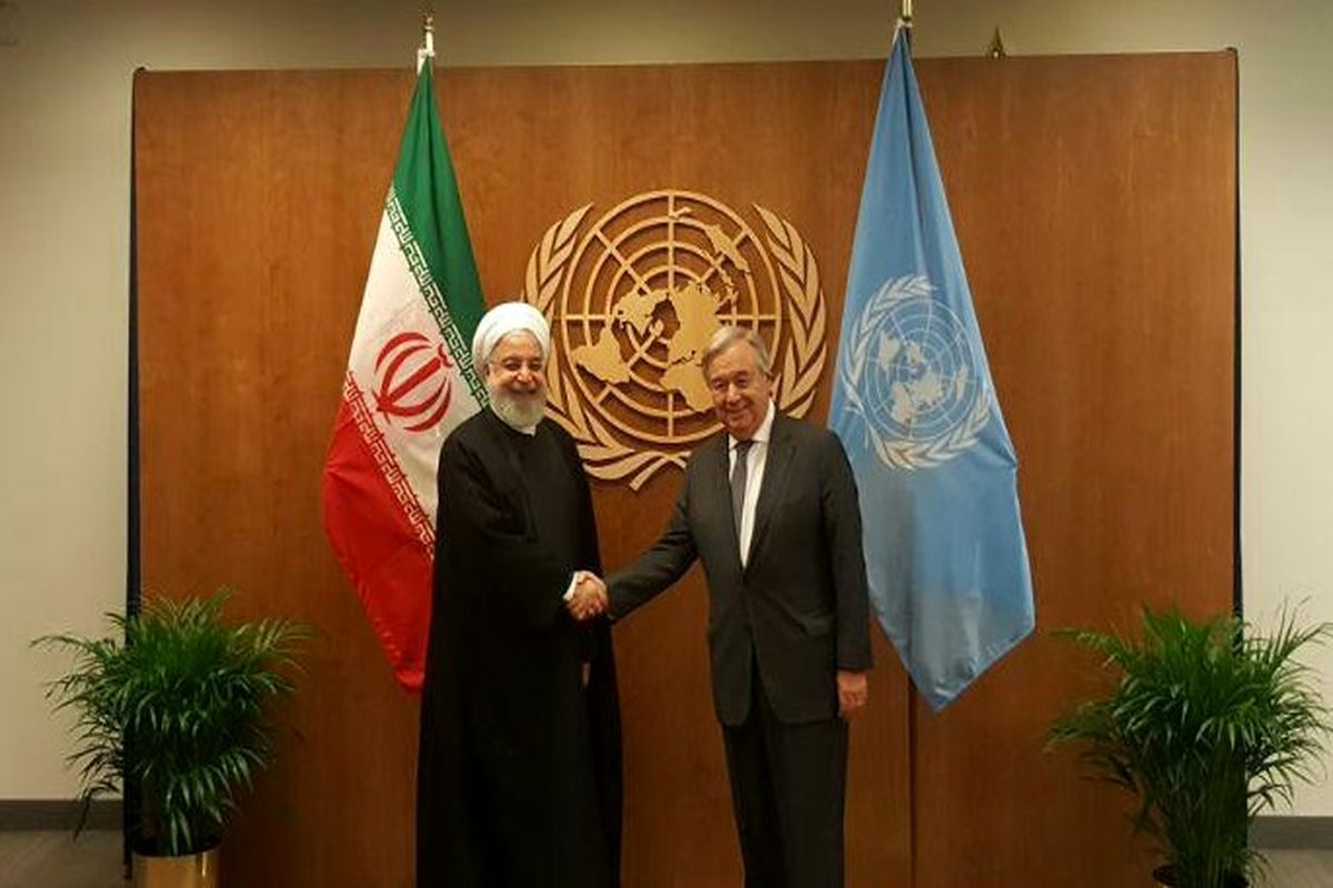 دیدار روحانی با آنتونیو گوترش