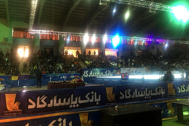 تقدیر از بانک پاسارگاد در مسابقات بینالمللی کشتی آزاد جام تختی در کرمانشاه