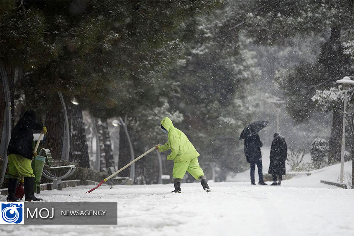 بارش برف در تهران