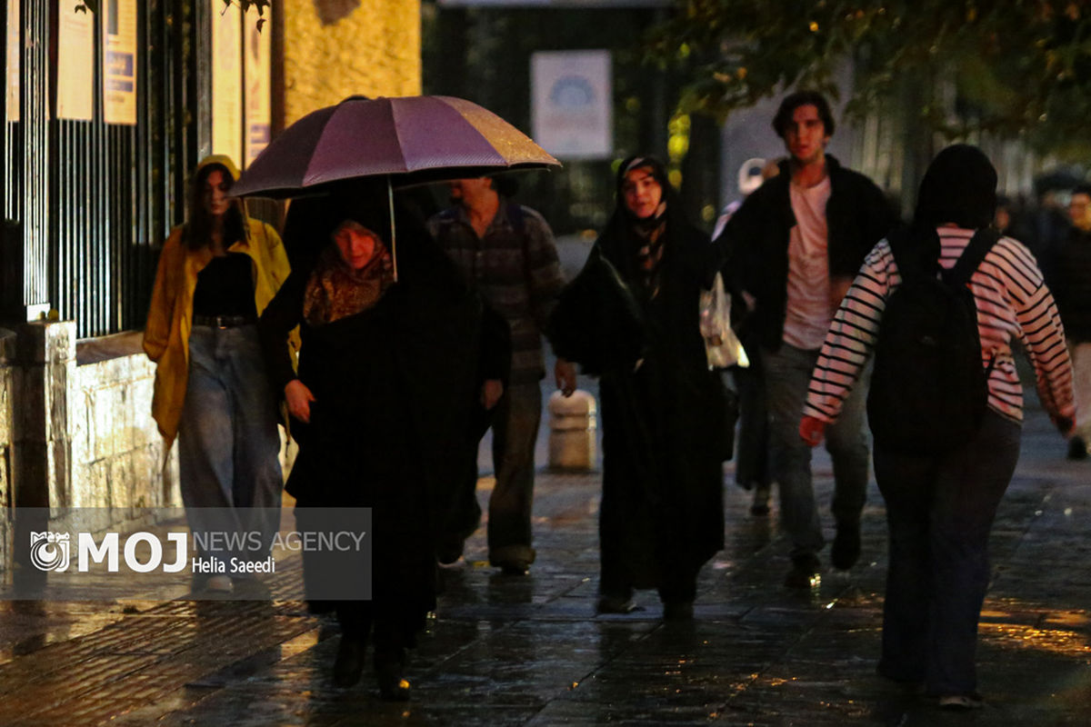 باران پاییزی تهران