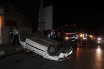 جزئیات واژگونی خودرو در منطقه پاسداران