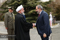 استقبال رسمی رییس جمهوری از نخست وزیر ارمنستان