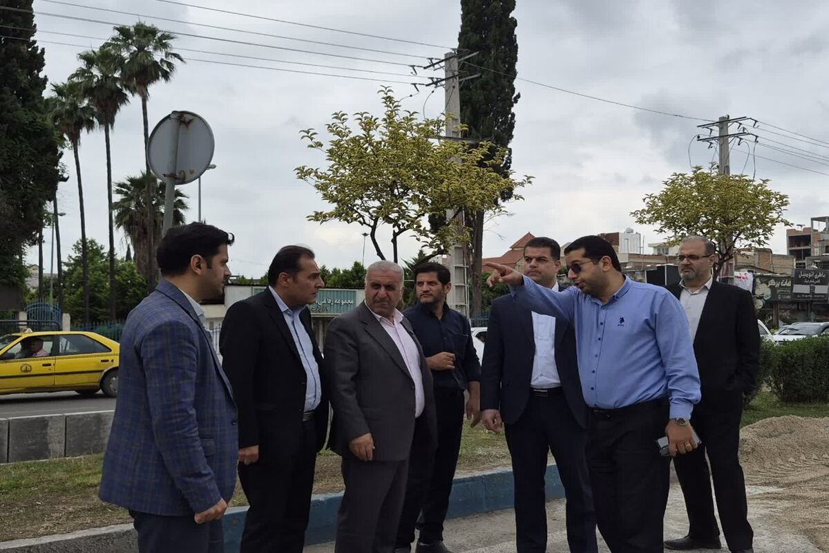 بازدید فرماندار ساری از پروژه عمرانی