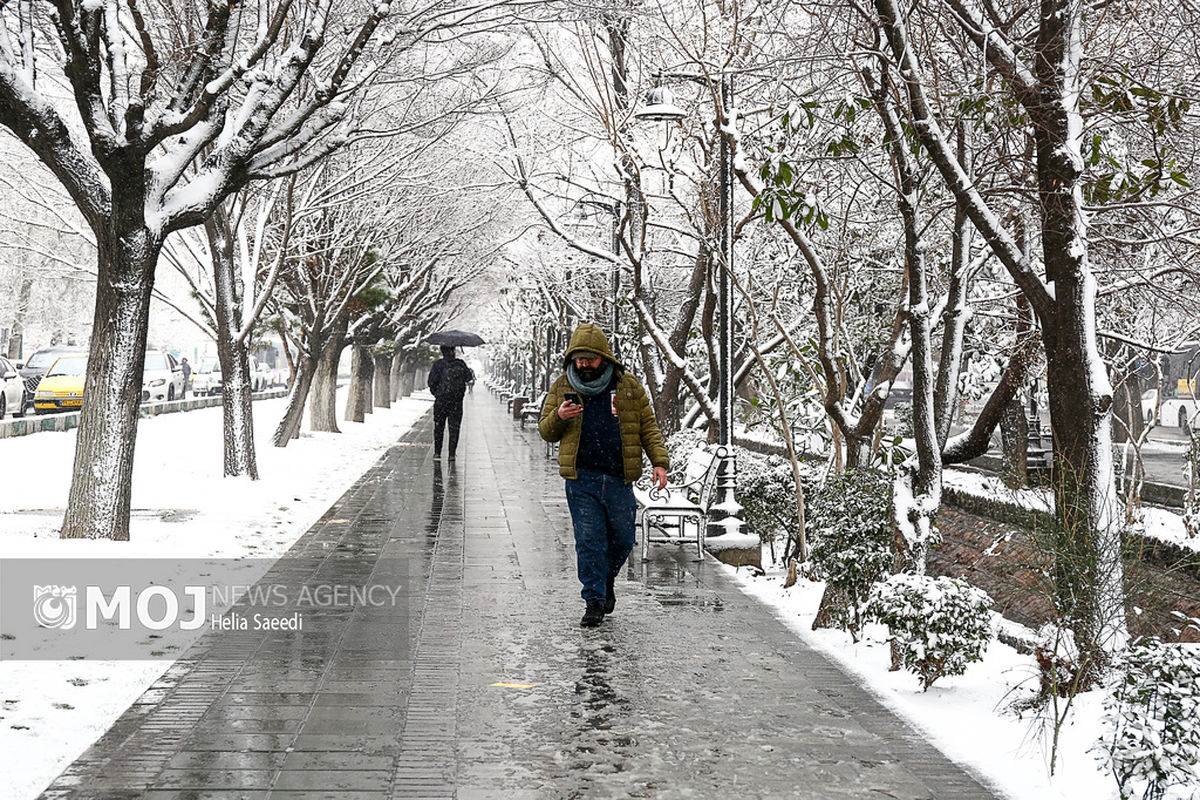 بارش برف در تهران