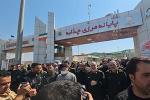 فرمانده کل سپاه از مرز و پایانه چذابه بازدید کرد