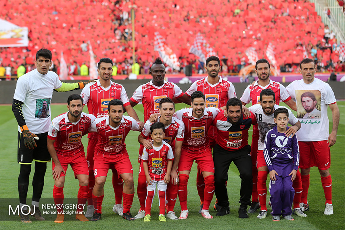 دیدار تیم های فوتبال پرسپولیس و سپیدرود رشت