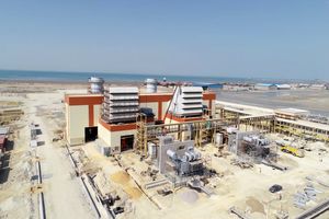 پیشرفت 97 درصدی فاز نخست گازی نیروگاه قشم