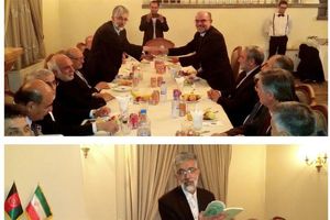 حدادعادل مجموعه شعرش را به سفیر افغانستان اهدا کرد