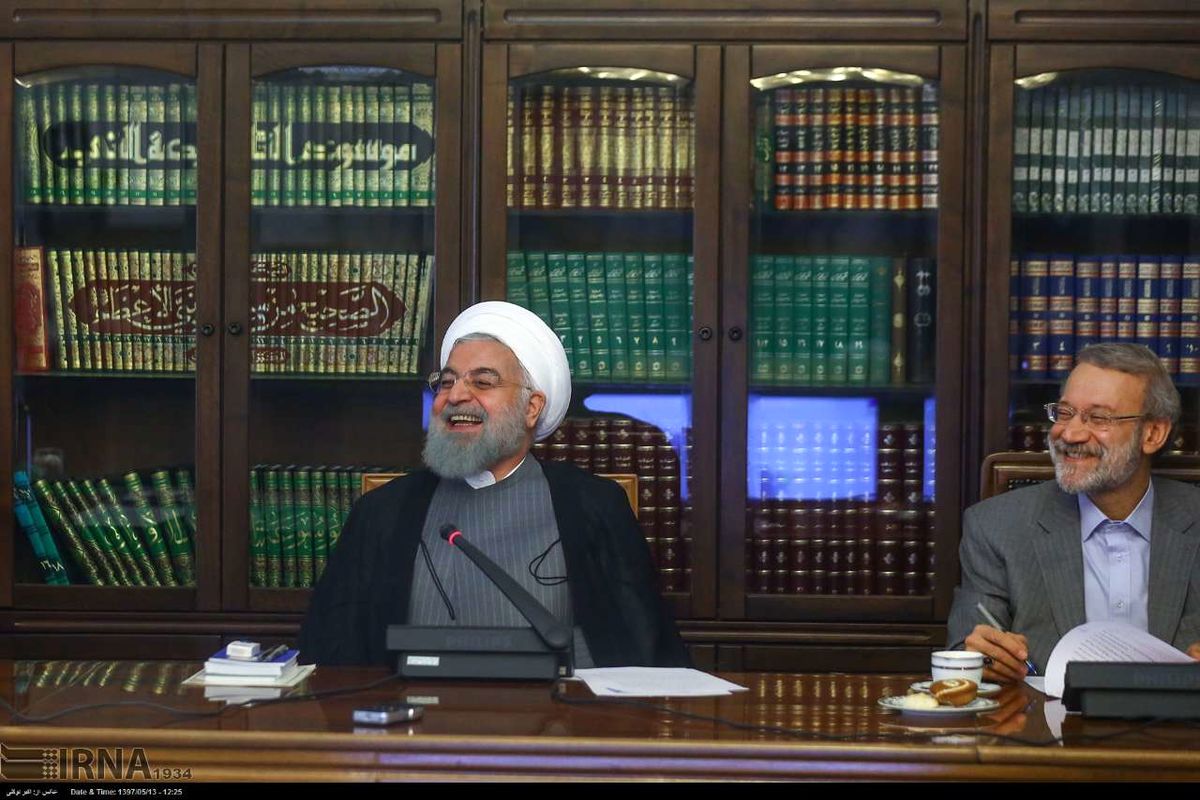 حسن روحانی علی لاریجانی