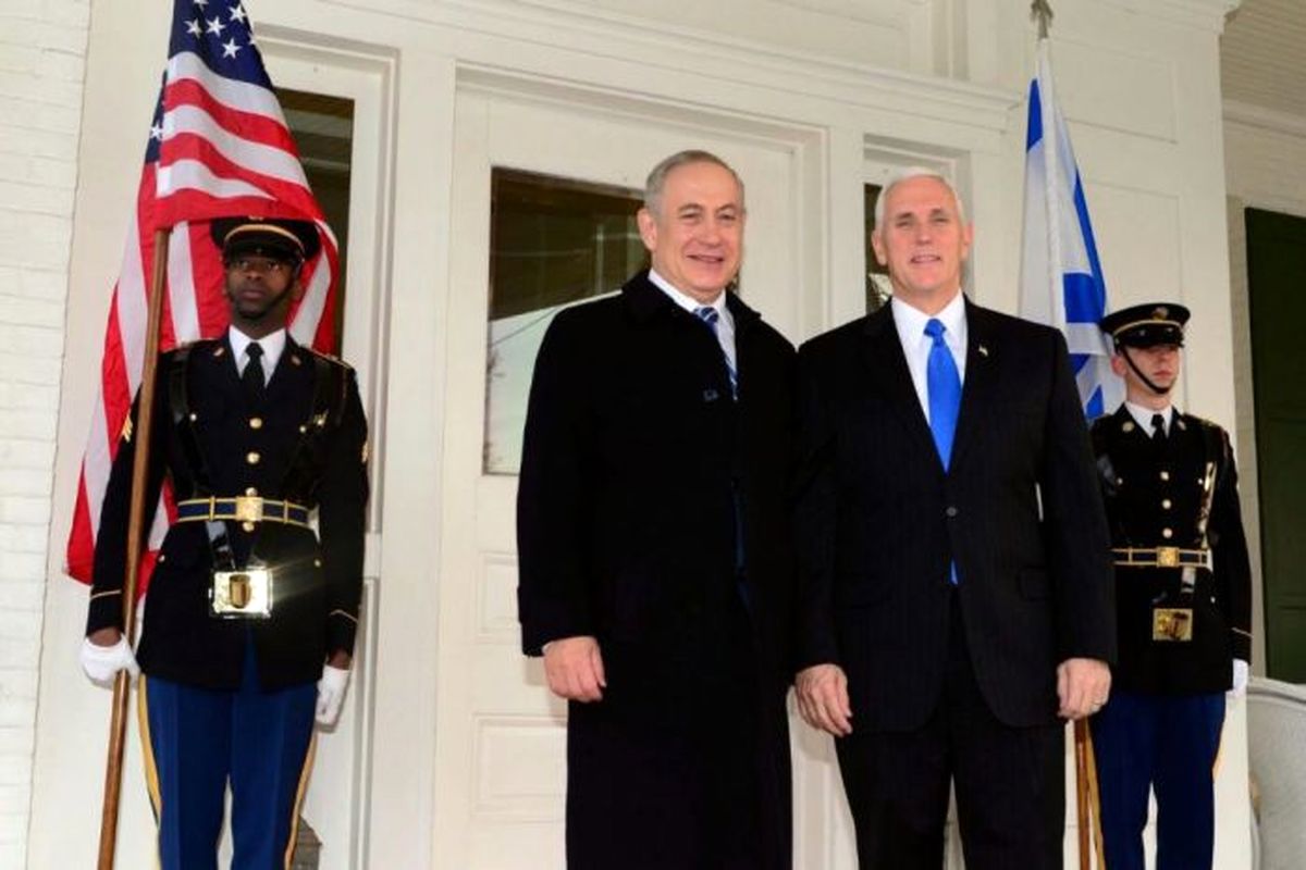 مایک پنس و نتانیاهو
