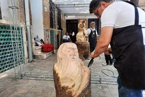 مانور دیپلماسی هنری ایران و چین در کرمانشاه/ چوب، پلی میان دو تمدن