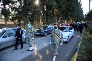 آئین تشییع و تدفین پیکر مطهر دومین شهید مدافع سلامت از نوشهر + فیلم و عکس