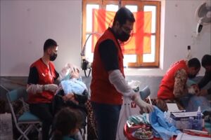 اردوی جهادی سلامت خاکریز سلامت در روستای جاجن بابل برگزار شد