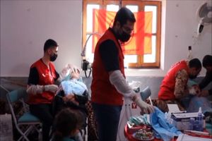 اردوی جهادی سلامت خاکریز سلامت در روستای جاجن بابل برگزار شد