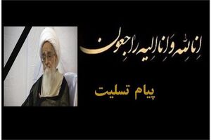 در پی رحلت آیت الله لطف الله صافی گلپایگانی حجت الاسلام والمسلمین شیخ قیس طایی  پیام تسلیتی صادر کرد