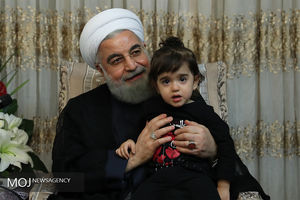 دیدار رییس جمهور با خانواده شهدا و جانبازان