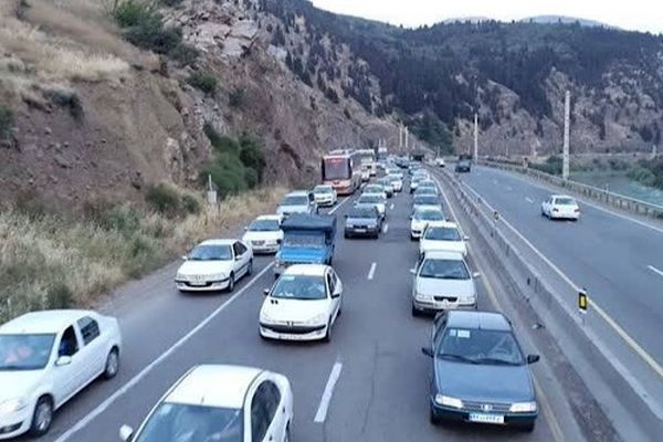 تردد از مسیر شمال به جنوب محور چالوس تا اطلاع بعدی ممنوع است