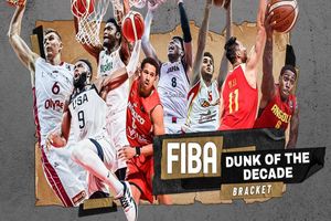 ارسلان کاظمی به فینال چالش بهترین دانک یک دهه اخیر فیبا راه یافت