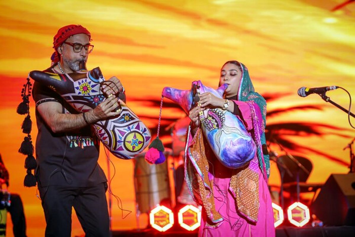 گروه موسیقی لیان بوشهر محسن شریفیان نی‌انبان