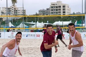 تیم والیبال ساحلی «الف» ایران دومین پیروزی در بازی‌های آسیایی را بدست آورد