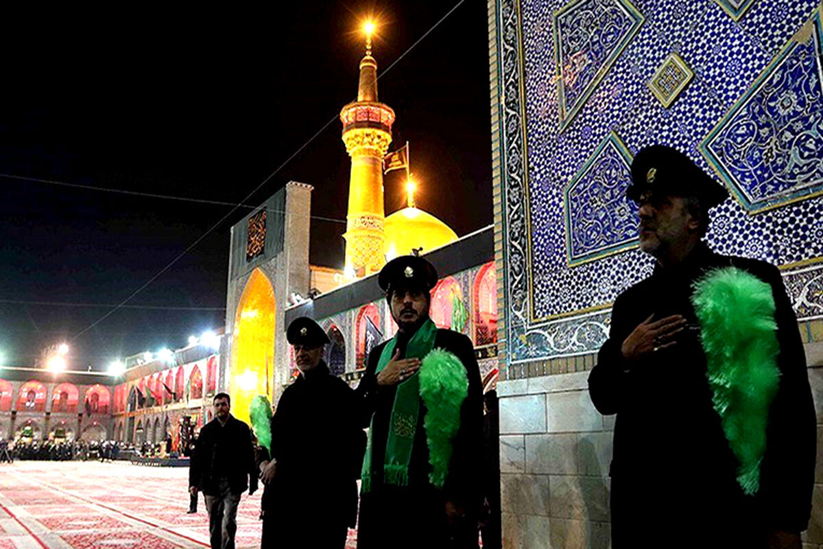  مراسم شهادت امام محمد باقر(ع) حرم مطهر رضوی