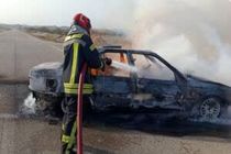 حریق خودرو حامل سوخت در جاده بندرعباس–میناب بدون تلفات جانی