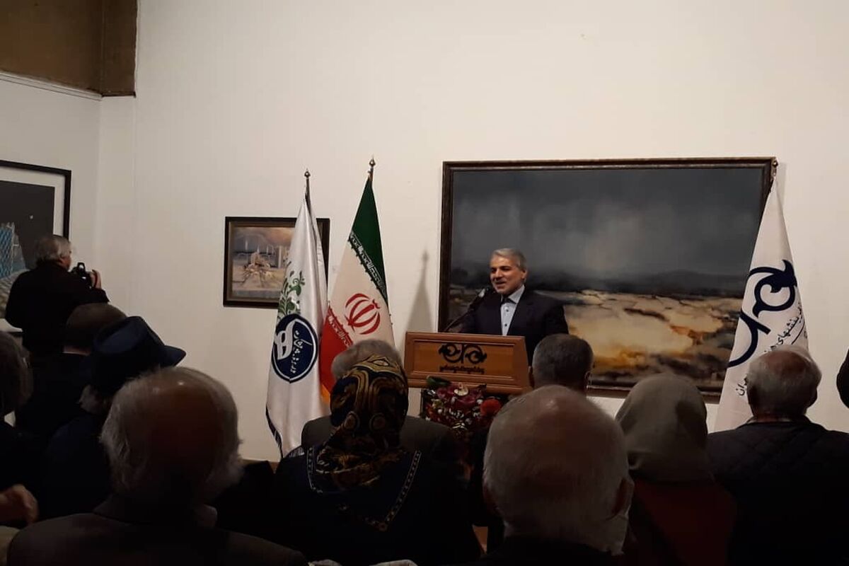 محمد باقر نوبخت در آئین اختتامیه نخستین نمایشگاه آثار تجسمی هنرمندان پیشکسوت